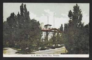 US Mint Street View Carson City Nevada Used c1916