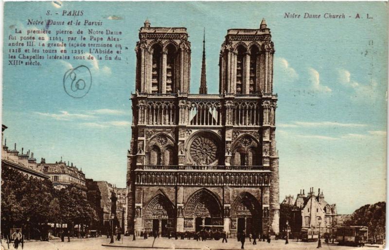 CPA PARIS (1e) - Notre Dame de Paris et le Parvis (214081)