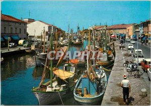 Postcard Modern Cesenatico Riviera Adriatica port channel