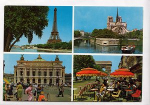 PARIS, multi view, unused Postcard