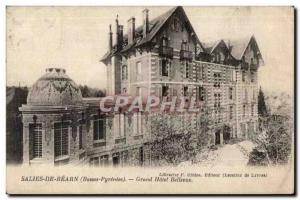 Old Postcard Salies De Bearn (Pyrenees Basses) Grand Hotel Bellevue