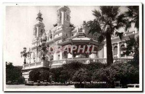 Old Postcard Monte Carlo Casino and the Terraces