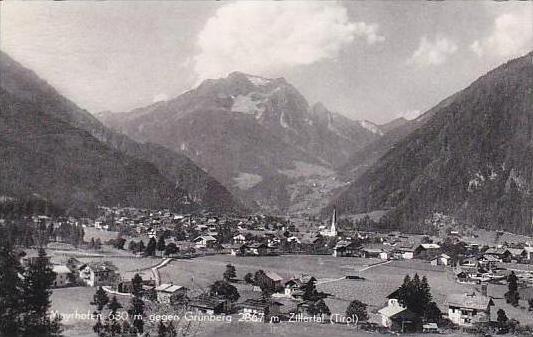 Austria Mayrhofen gegen Gruenberg in Zillertal Real Photo