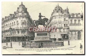 Old Postcard Orleans La Place Du Martroi Main Square and Central Of The City
