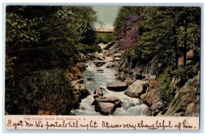 1907 High Bridge Smiths River Bristol New Hampshire NH Antique Postcard 