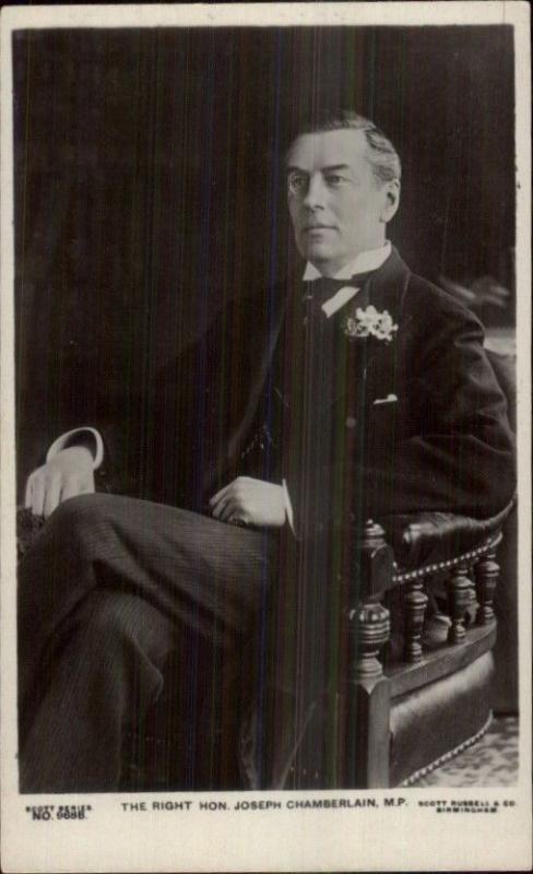 Honorable Joseph Chamberlain MP c1910 Real Photo Postcard