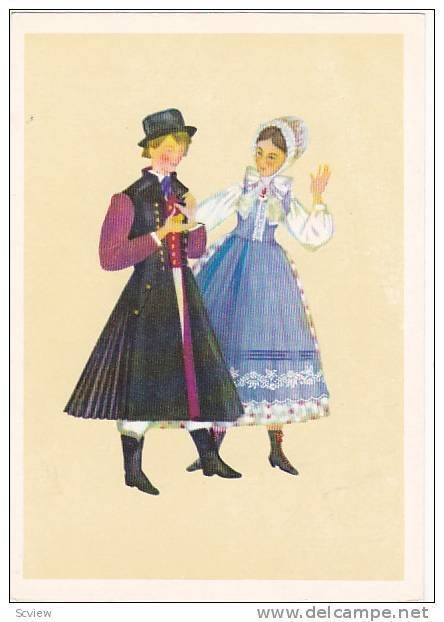 AS: Couple in Polish Costume, Irena Czarnecka, 10-20s