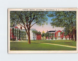 Postcard Campus Brown University Providence Rhode Island USA