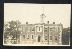 RPPC GLENWOOD IOWA FIRST WARD SCHOOL BUILDING VINTAGE REAL PHOTO POSTCARD