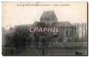 Postcard Abbey of Saint Sauveur le Vicomte The Church Cote Sud Est