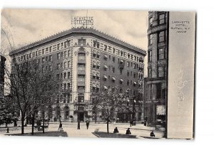 Buffalo New York NY Postcard 1907-1915 Lafayette Hotel