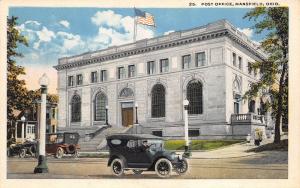 Mansfield Ohio 1920s Postcard Post Office
