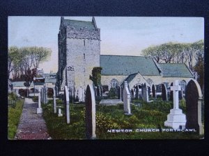 Wales PORTHCAWL Newton Church c1905 Postcard by Comley & Sons