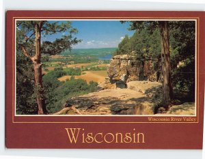 Postcard Wisconsin River Valley Wisconsin USA