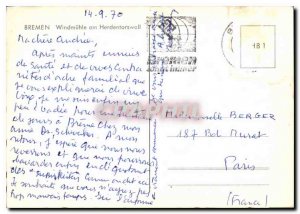 Modern Postcard Bremen Windmuhle am Herdentorswall