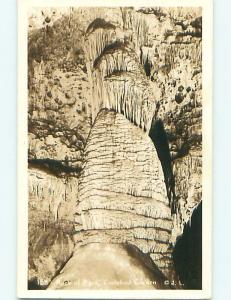Pre-1942 rppc CAVERNS - ROCK OF AGES Carlsbad New Mexico NM t2769