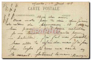 Old Postcard Mantes la Jolie courthouse