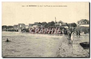 Bernerie Old Postcard instead a day of great tide