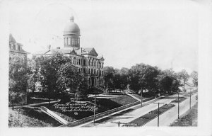 Rock Island IL Augustana College Main Building 1936 Real Photo Postcard