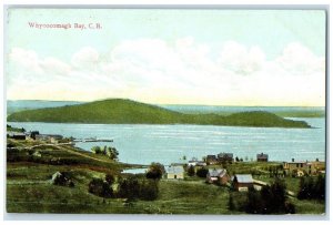 c1910 River Houses Cabins Port View Whycocomagh Bay N.S. Canada Postcard