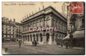 Old Postcard Lyon the great theater