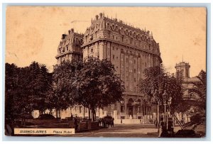 c1910 View of Plaza Hotel Buenos Aires Argentina Antique Posted Postcard