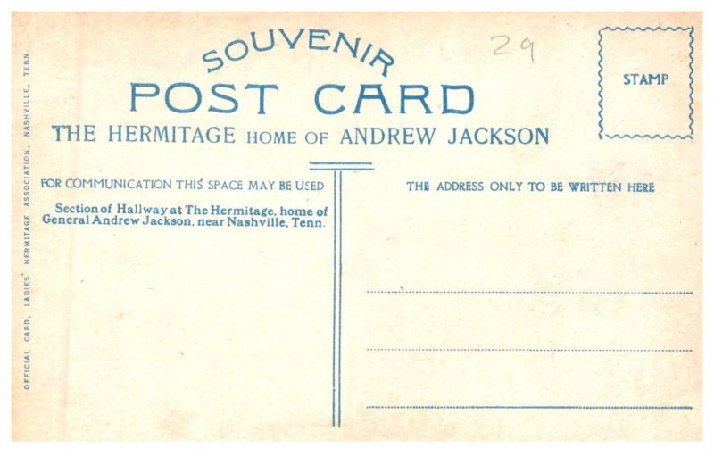 Tennessee Nashville The Hermitage ,  Hallway