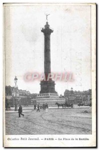 Old Postcard Paris's Bastille Square