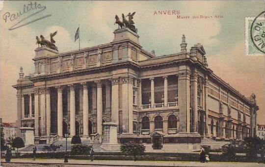 Belgium Antwerpen Anvers Musee des Baeux Arts 1910