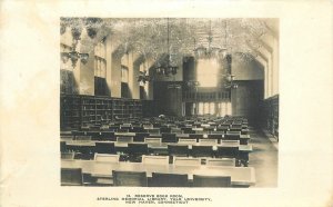 Postcard RPPC Connecticut New Haven Sterling Library Yale University 23-810