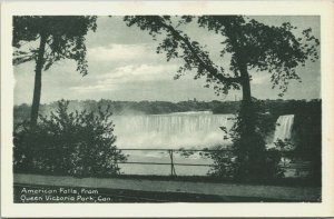 Canada American Falls Queen Victoria Park Vintage Postcard 04.16