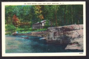 Rock-BrookCamp for Girls Brevard NC Postcard 4166