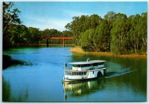 M-12121 PS Canberra near the Iron Bridge Murray River Australia