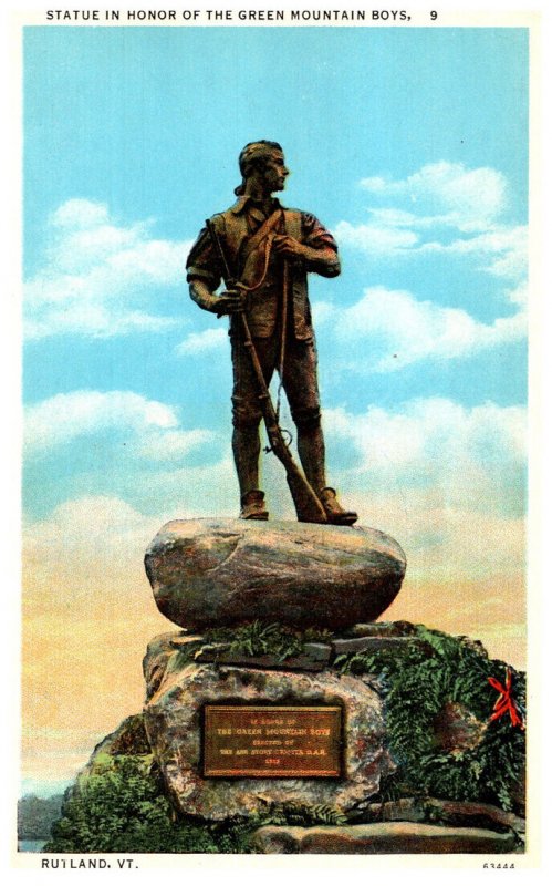 Vermont   Rutland  Green Mountain Boys Statue