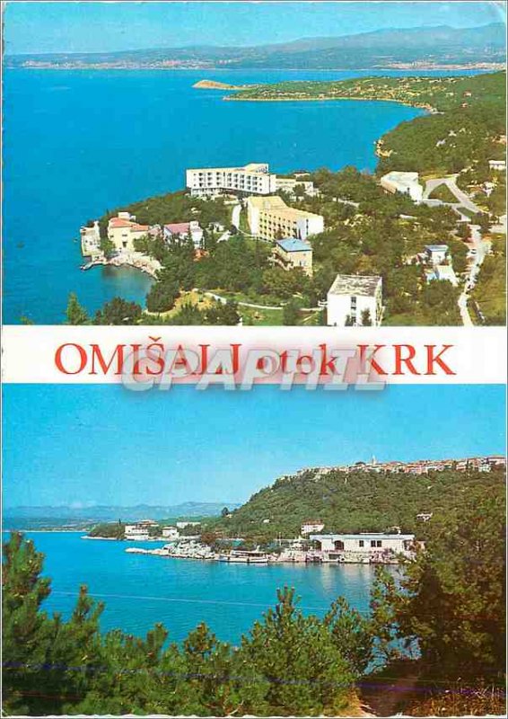 Postcard Modern Omisalj Otok KRK