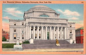 Low Memorial Library Columbia University New York City New York Postcard 1953