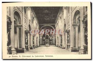 Postcard Old Roma S John Lateran Interno