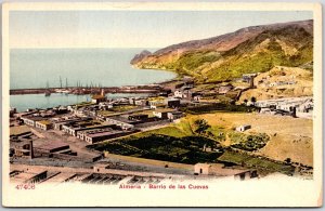 Almeria Barrio De Las Cuevas Spain Cave Complex Mountain Postcard