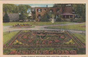 Floral Clock at Westmount Park - Montreal QC, Quebec, Canada - Linen