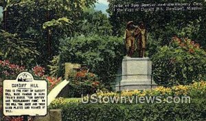 Statue of Tom Sawyer & Huckleberry Finn - Hannibal, Missouri MO Postcard