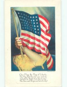 Divided-Back PATRIOTIC SCENE Great Postcard AB0295