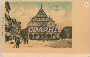 Old Postcard Paderborn Rathhaus