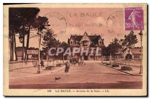 Old Postcard La Baule Avenue de la Gare