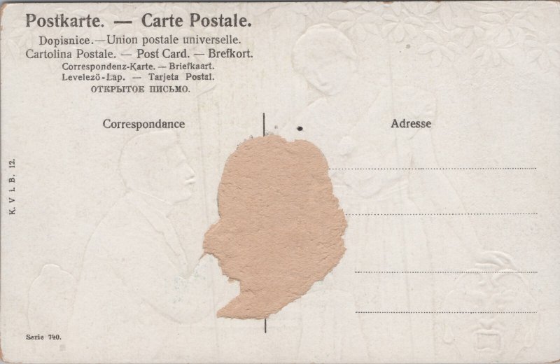 Victorian Romantic Couple Love & Romance Postcard C382