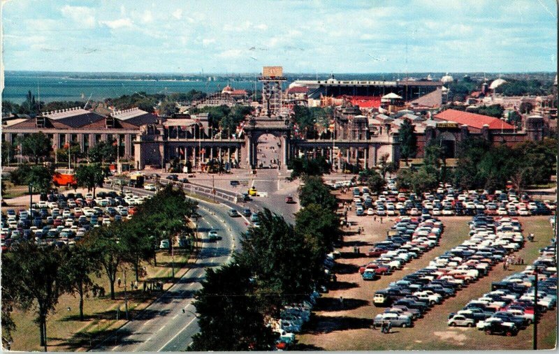 Princes Gates Canadian National Exhibition Toronto Ontario 4c Postcard PM Vtg 