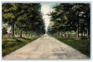 c1910 Road Scene, Lover's Lane Appleton Wisconsin WI Antique Posted Postcard