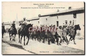 Old Postcard Verdun Army Prisoners Made In The capture of Fort Douaumont by G...