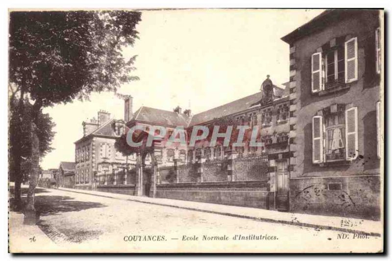 Old Postcard Coutances Normal School of Institutrices