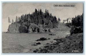 c1940's Scene of Owl's Head Rockland Maine ME Silvercraft Vintage Postcard 