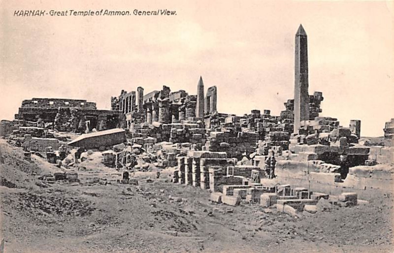 Great Temple of Ammon Karnak Egypt, Egypte, Africa Unused 